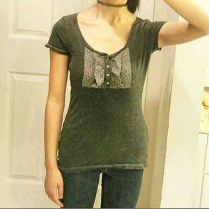 ☀LACY GRAY TOP